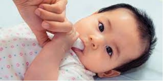 Membersihkan Mulut Bayi